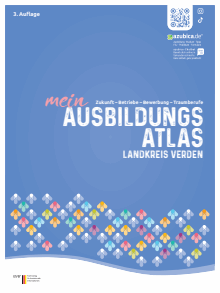Titelbild der Informationsbroschüre "Ausbildungsatlas" - Landkreis Verden Titelbild der Broschüre