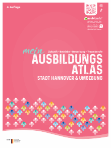 Titelbild der Informationsbroschüre "Ausbildungsatlas" - Stadt Hannover & Umgebung Titelbild der Broschüre
