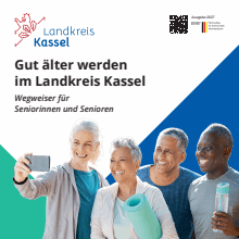 Titelbild der Informationsbroschüre "Senioren-Wegweiser" - Landkeis Kassel Titelbild der Broschüre
