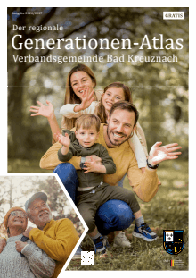 Titelbild der Informationsbroschüre "Generationen-Atlas" - Verbandsgemeinde Bad Kreuznach Titelbild der Broschüre
