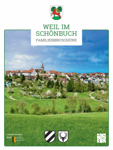 Titelbild der Informationsbroschüre "Familieninfo" - Gemeinde Weil im Schönbuch Titelbild der Broschüre