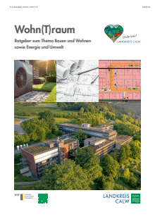 Titelbild der Informationsbroschüre "Wohn(t)raumbroschüre" - Landkreis Calw Titelbild der Broschüre